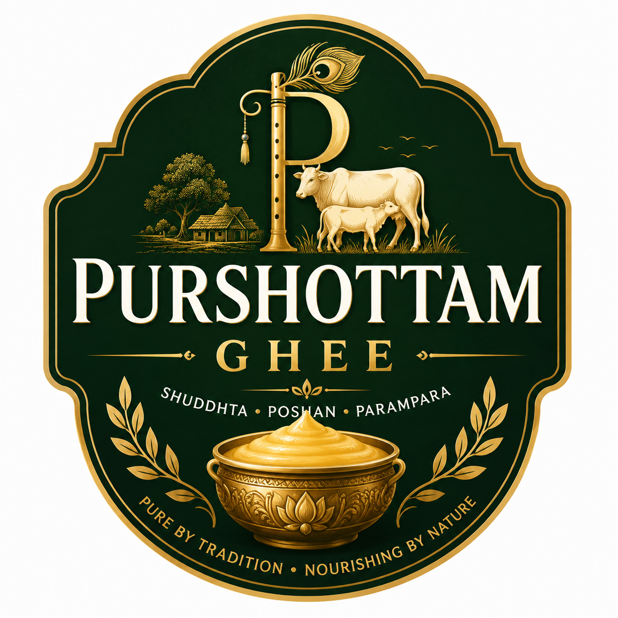 Purshottam Ghee logo